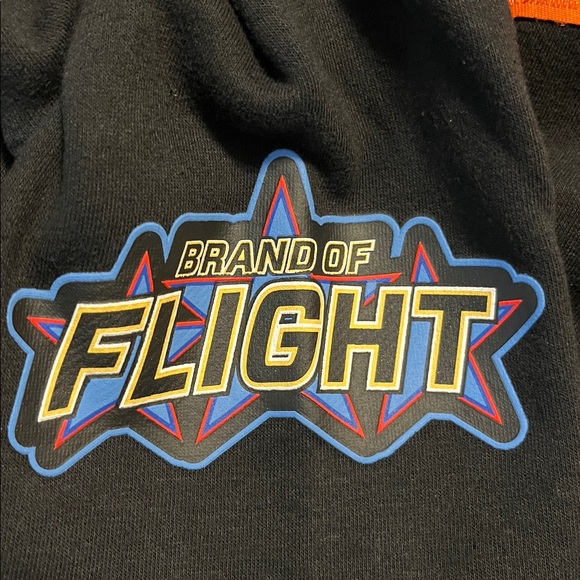 Jordan Boy’s Black Hoodie with Orange and Blue Accents - Picture 7 of 12